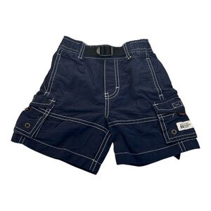 The Childrens Place Navy Blue Cargo Shorts Size 6-9‎ Months